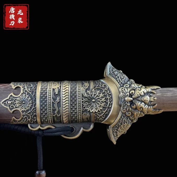 【麒麟清剑】手工收藏正品龙泉刀剑未开刃摆件 - Image 3