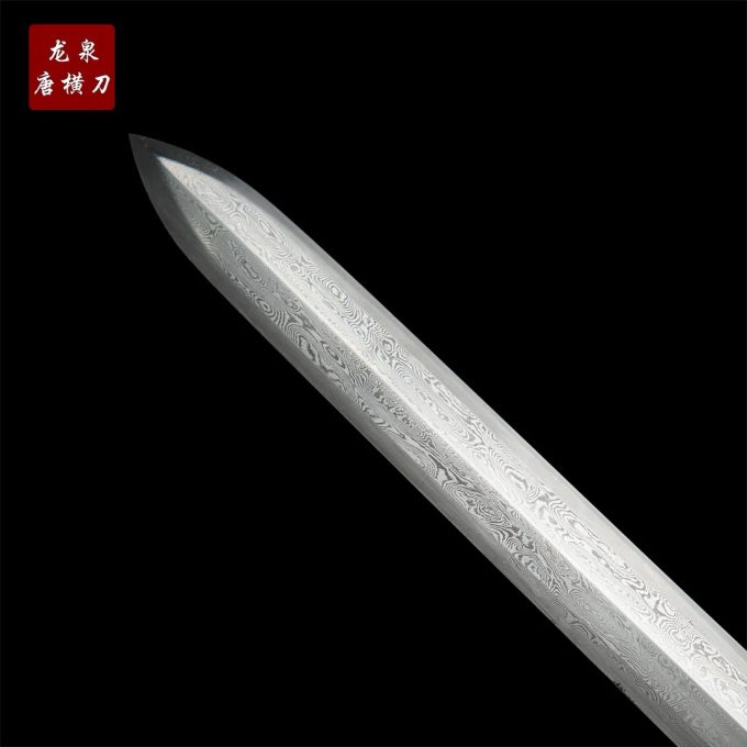 【至樽龙王剑】乌木百炼花纹钢八面汉剑手工摆件收藏正品未开刃摆件 - Image 5