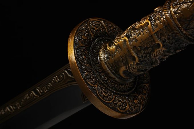 1号上将-锦衣卫御林军唐横刀剑龙泉高锰钢一体宝刀兵器未开刃 - Image 3