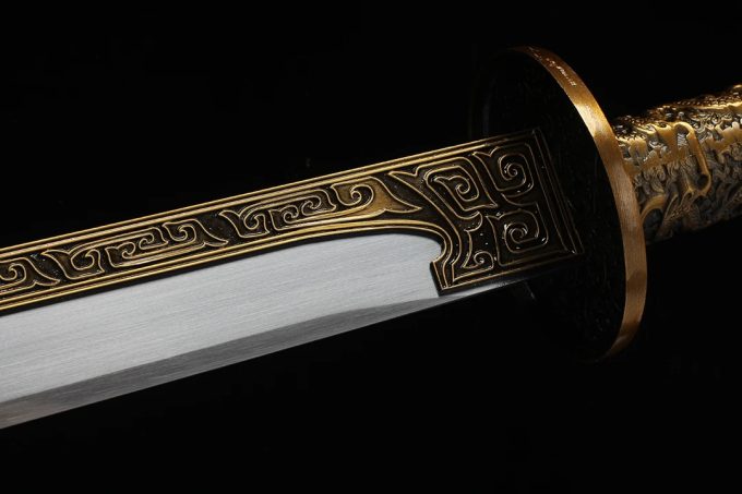 1号上将-锦衣卫御林军唐横刀剑龙泉高锰钢一体宝刀兵器未开刃 - Image 2