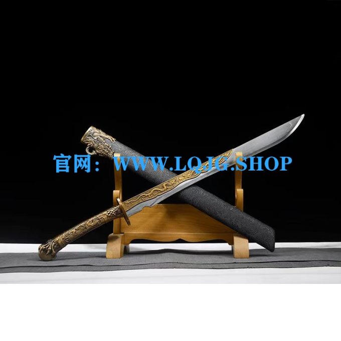 新品上市龙泉战刃高锰钢设计高温淬火练习收藏桌面礼品冷兵器未开刃风水摆件工艺品